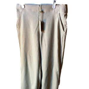 Max Studio waffle pattern pull on ankle length dress pants  NWT M